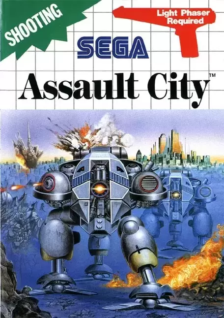 EUR - European Master System Games - Assault City (light phaser)