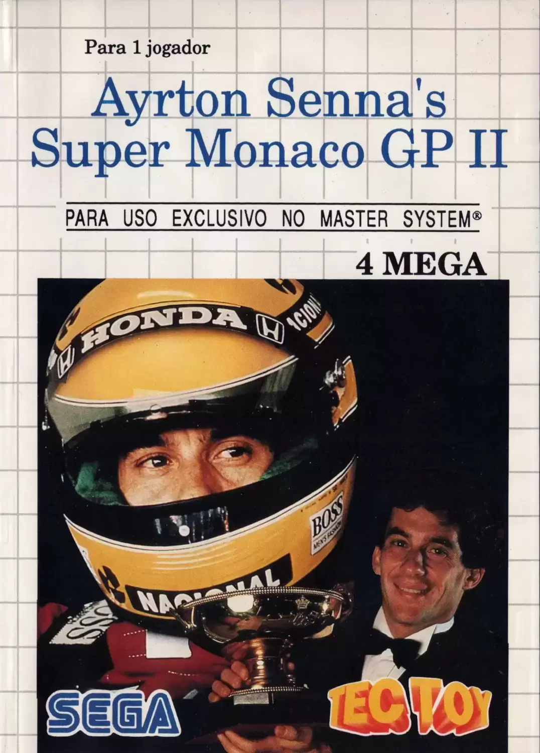 Tectoy - Brazilian Master System Games - Ayrton Senna\'s Super Monaco GP II