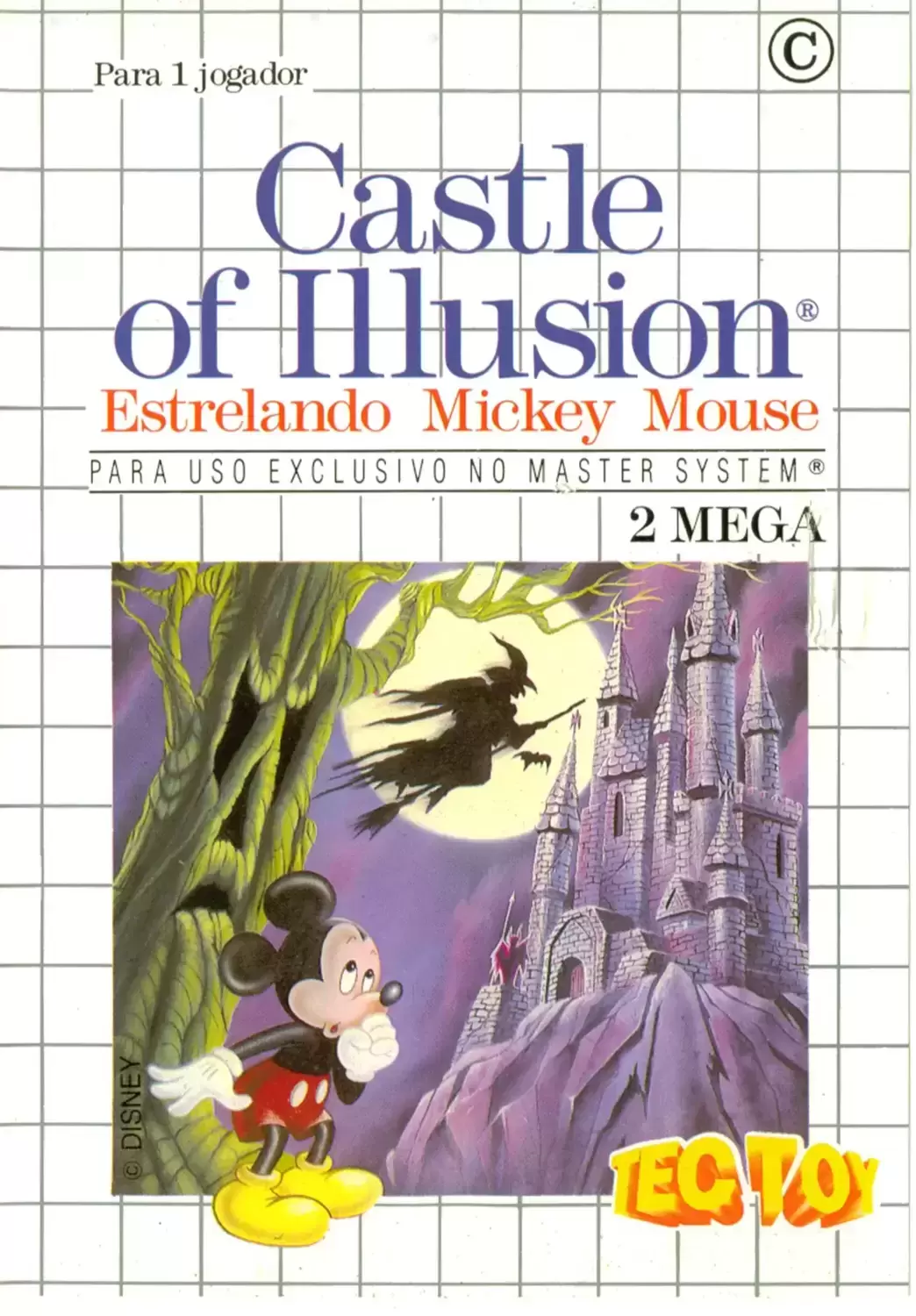 Tectoy - Brazilian Master System Games - Castle of Illusion Starring Mickey Mouse