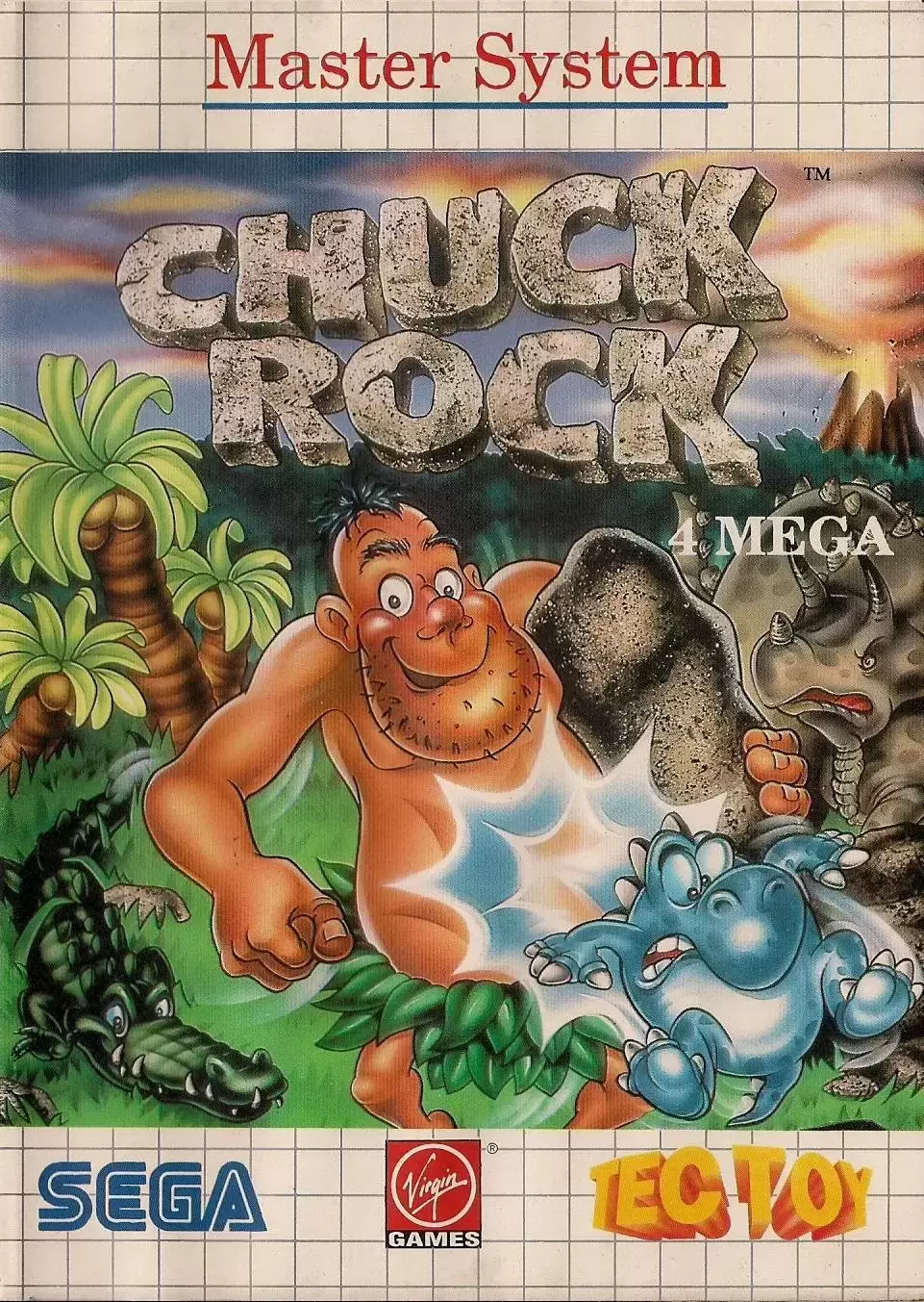 Tectoy - Jeux Master System Brésil - Chuck Rock