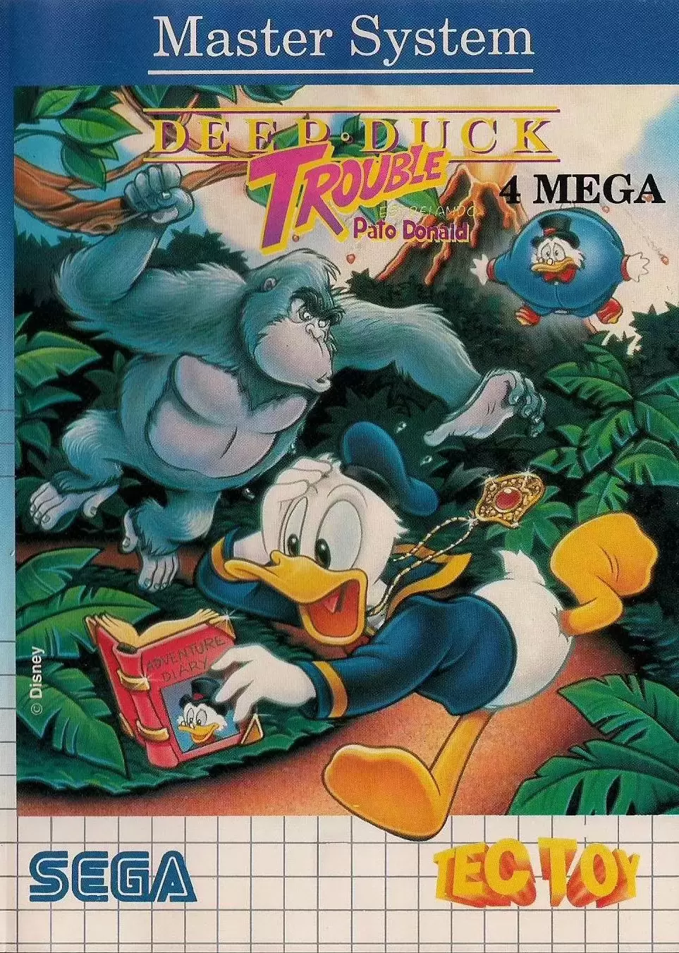 Tectoy - Brazilian Master System Games - Deep Duck Trouble Starring Donald Duck