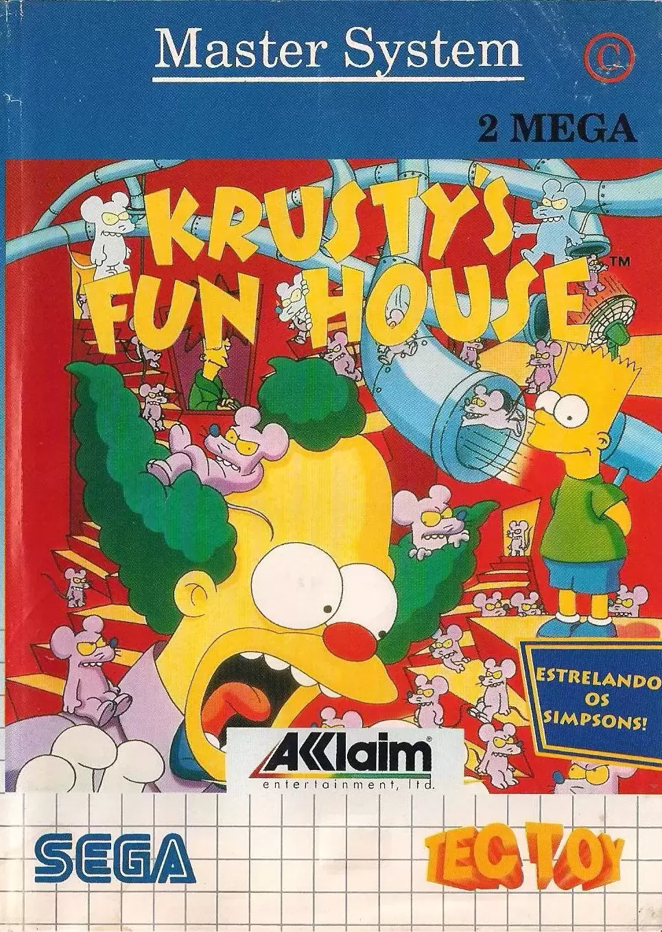 Tectoy - Jeux Master System Brésil - Krusty\'s Fun House