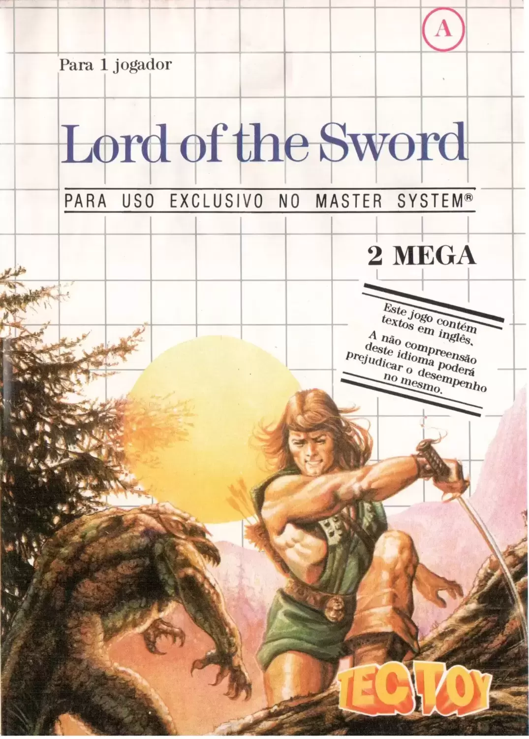 Tectoy - Jeux Master System Brésil - Lord of the Sword