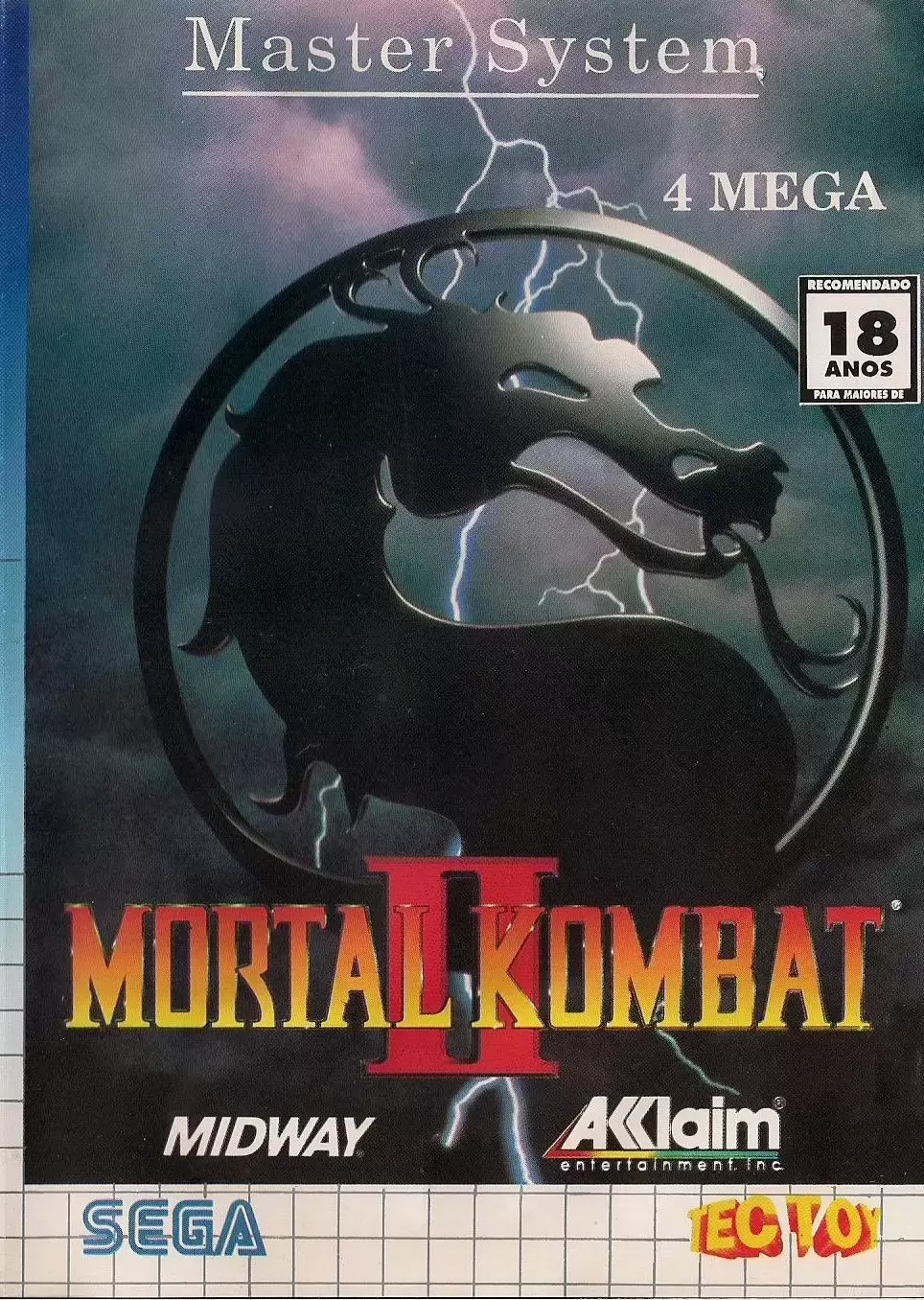Tectoy - Jeux Master System Brésil - Mortal Kombat II