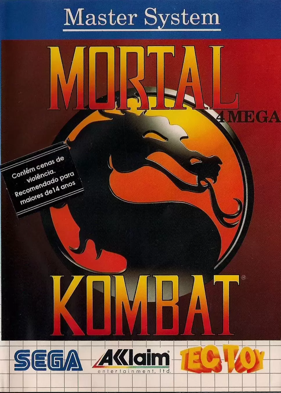 Tectoy - Jeux Master System Brésil - Mortal Kombat