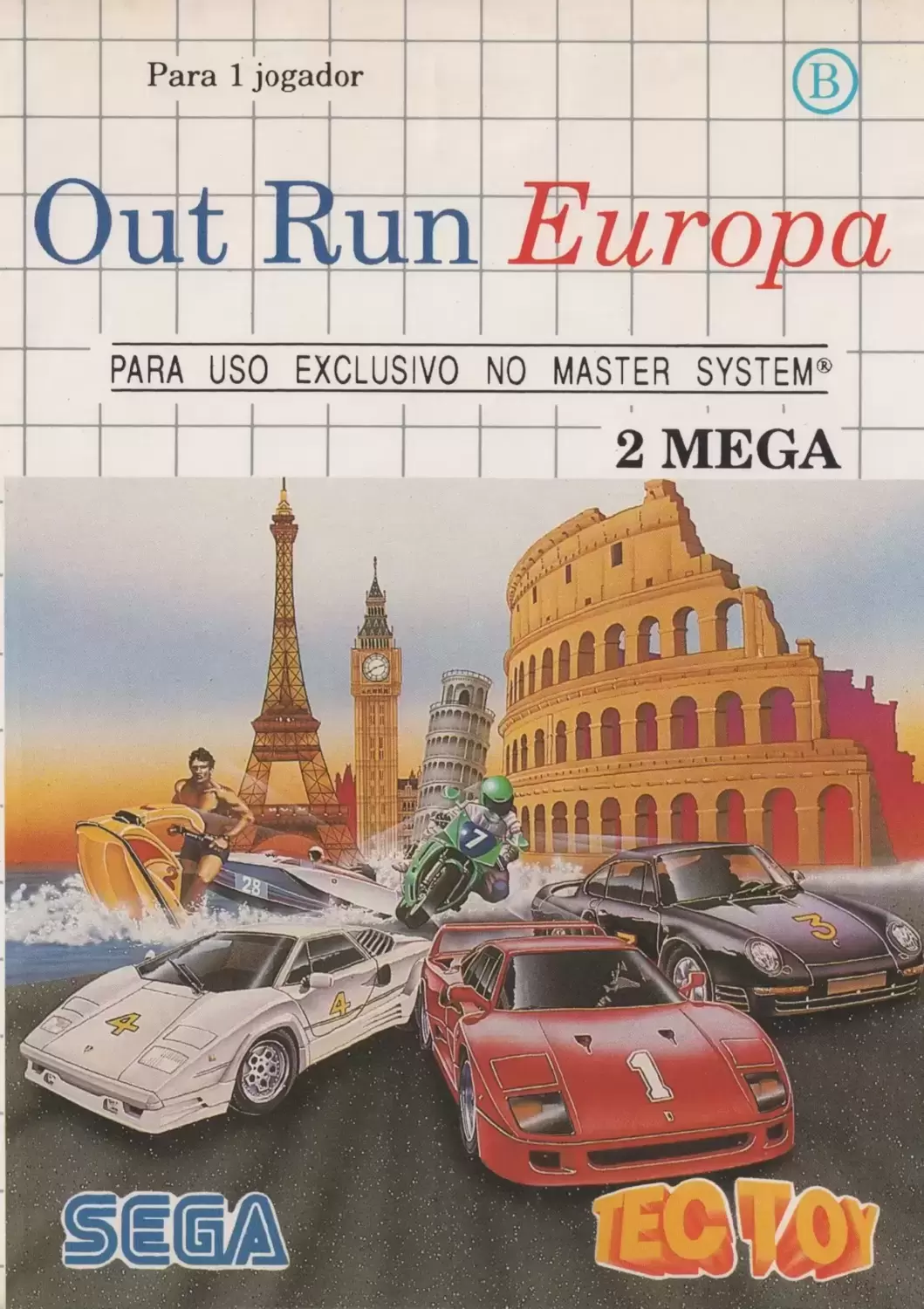 Tectoy - Jeux Master System Brésil - OutRun Europa