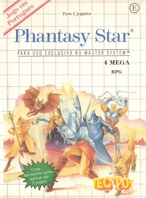 Tectoy - Brazilian Master System Games - Phantasy Star