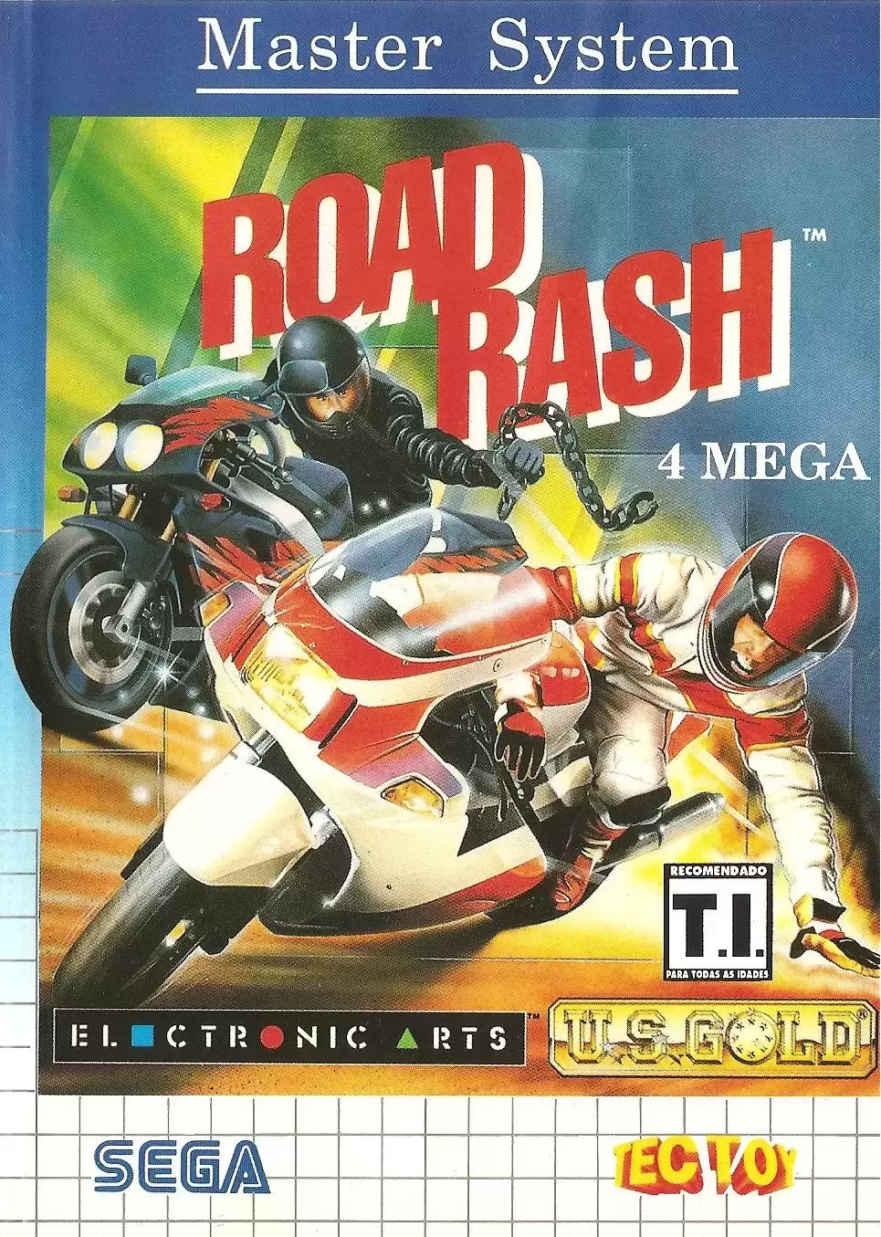 Tectoy - Jeux Master System Brésil - Road Rash