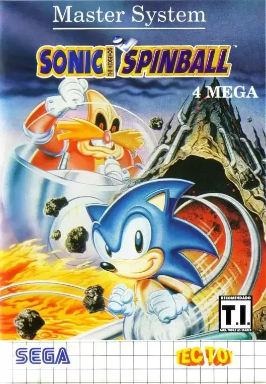 Tectoy - Brazilian Master System Games - Sonic Spinball