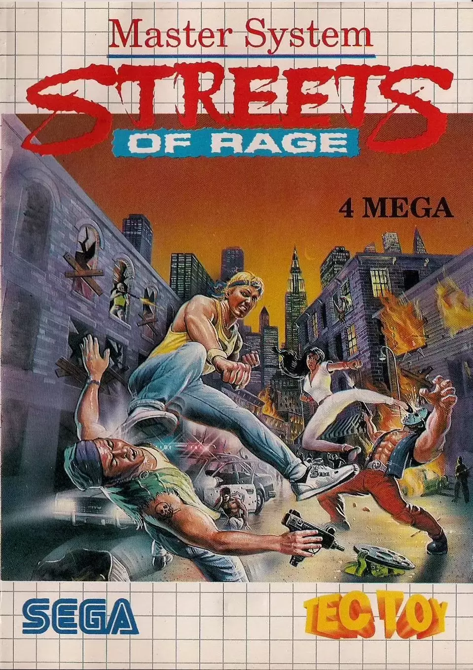 Tectoy - Brazilian Master System Games - Streets of Rage