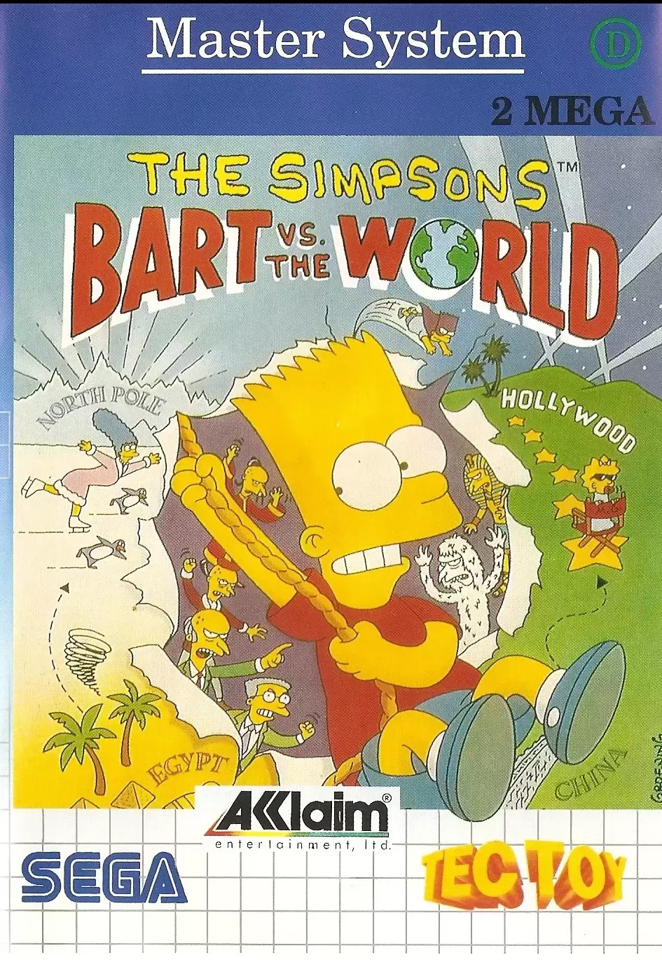 Tectoy - Brazilian Master System Games - The Simpsons: Bart vs. the World