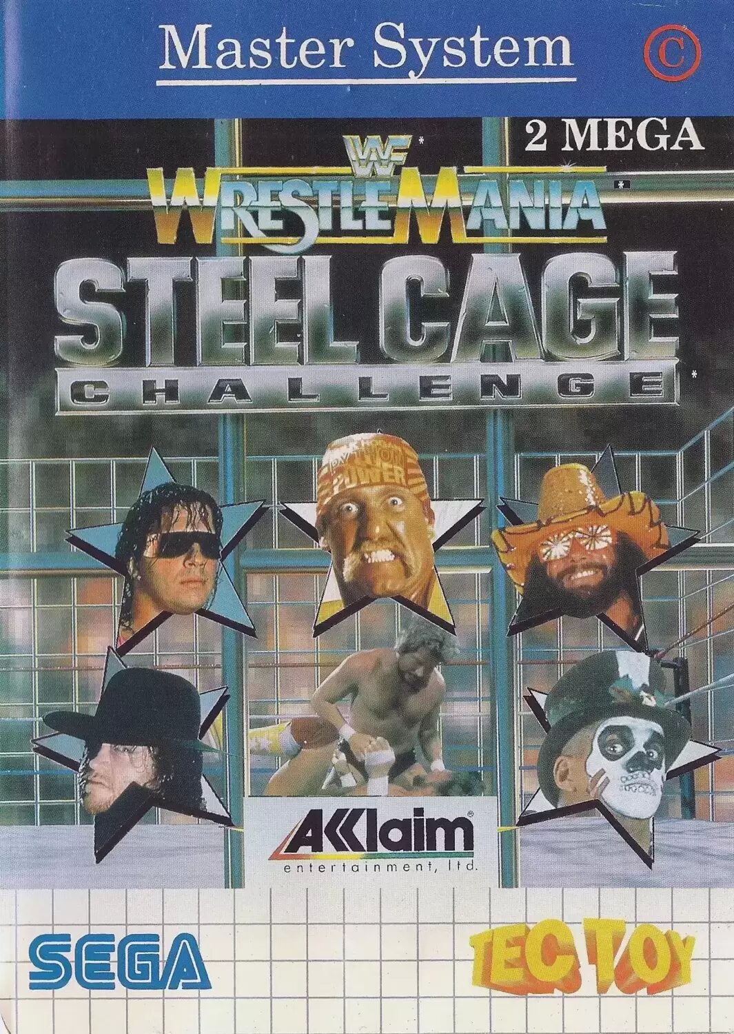 Tectoy - Jeux Master System Brésil - WWF Wrestlemania : Steel Cage Challenge