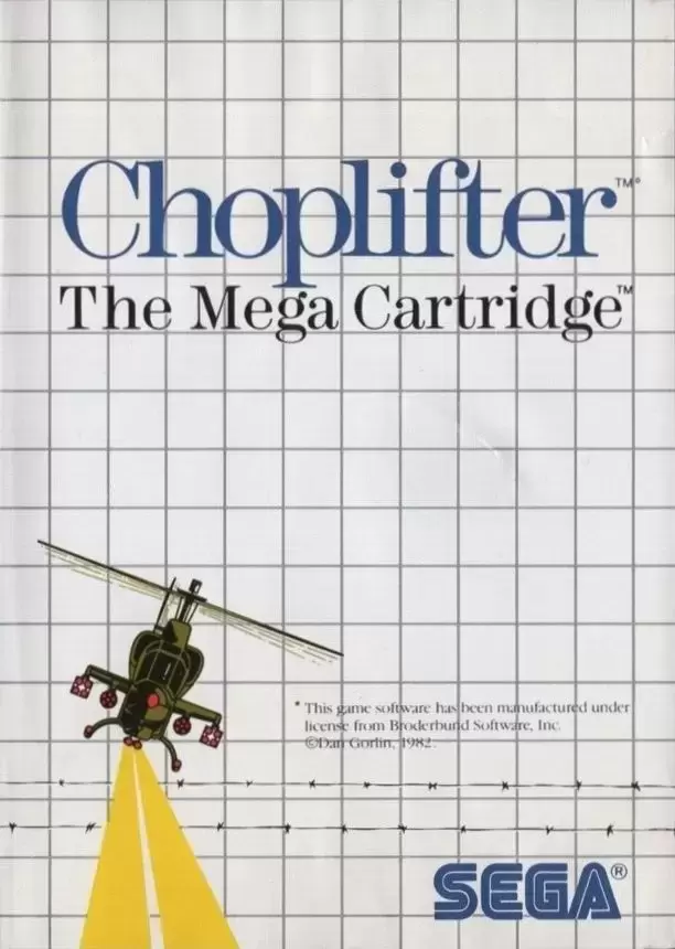 USA - Jeux Master System - Choplifter