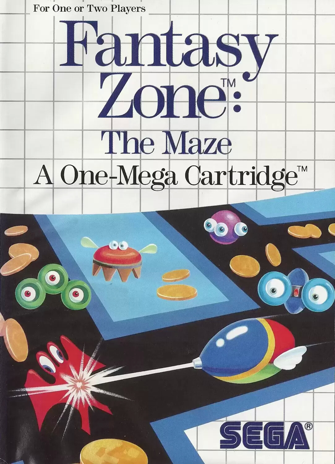 USA - American Master System Games - Fantasy Zone: The Maze