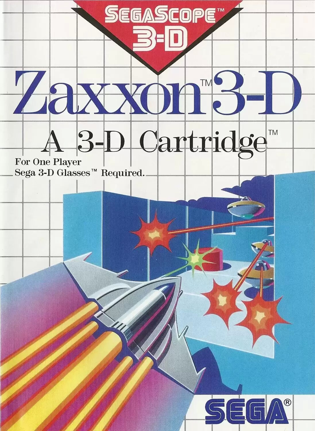 USA - American Master System Games - Zaxxon 3D