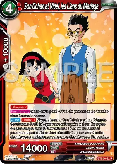 Legend of the Dragon Balls [BT25] - Son Gohan et Videl, les Liens du Mariage