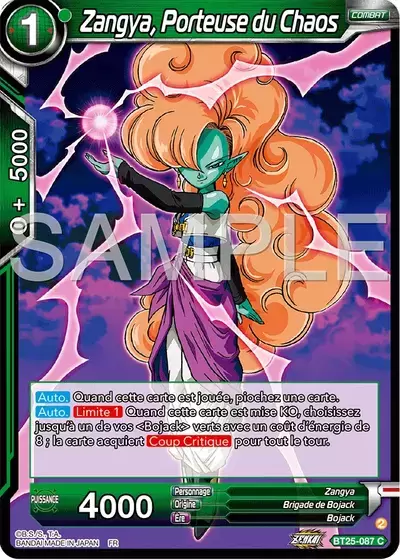 Legend of the Dragon Balls [BT25] - Zangya, Porteuse du Chaos