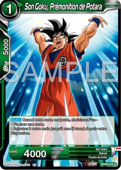 Ultimate Advent [BT26] - Son Goku, Prémonition de Potara