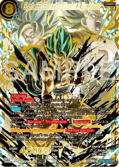 Ultimate Advent [BT26] - Gogeta SSB, Guerrier bleu étincelant le Plus Puissant