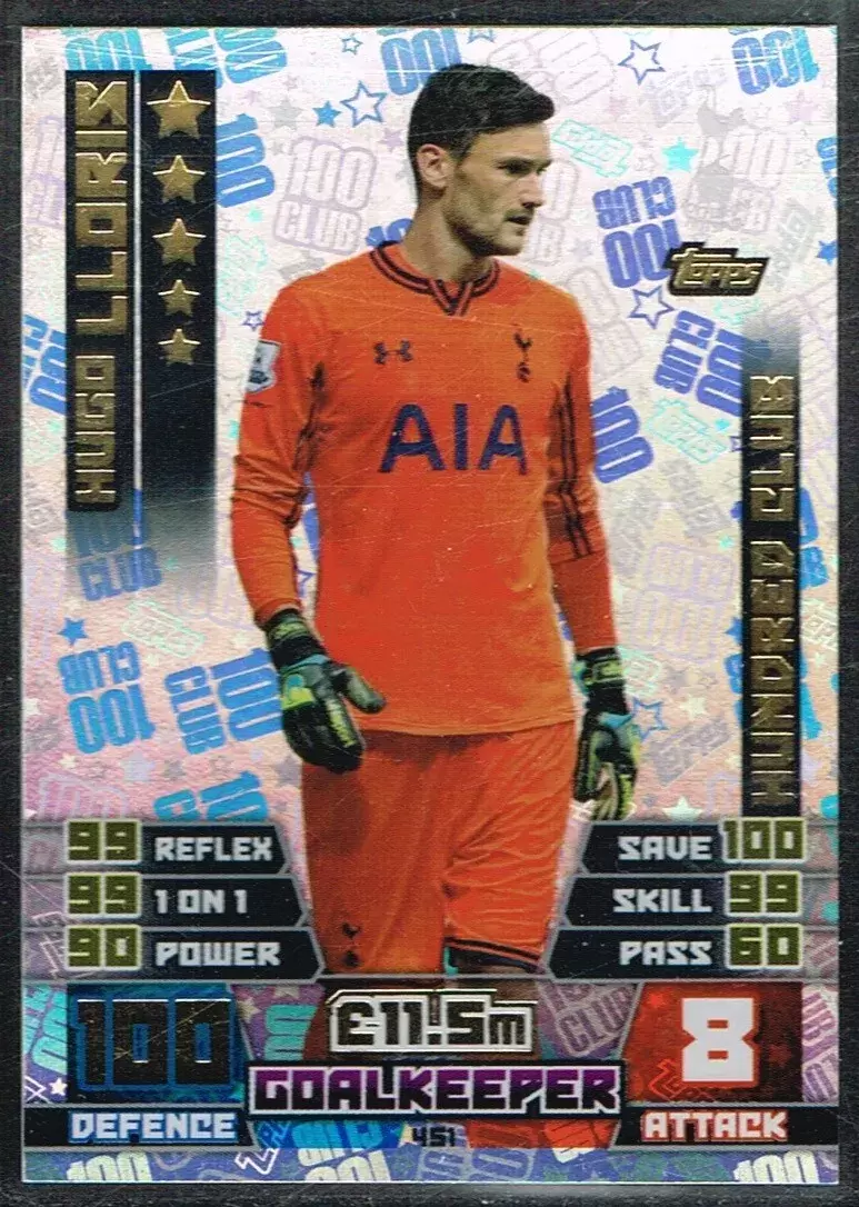 Match Attax - Premier League 2014/15 - Hugo Lloris