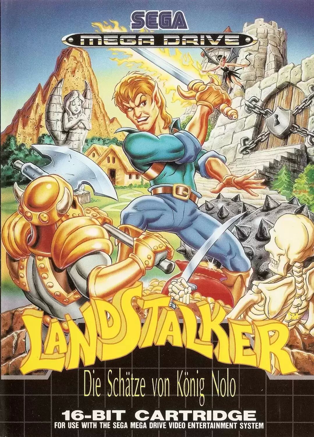 DE - Jeux Mega Drive Allemands - Landstalker: Die Schätze von König Nolo