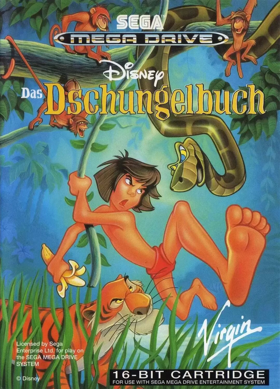 DE - German Mega Drive Games - The Jungle Book