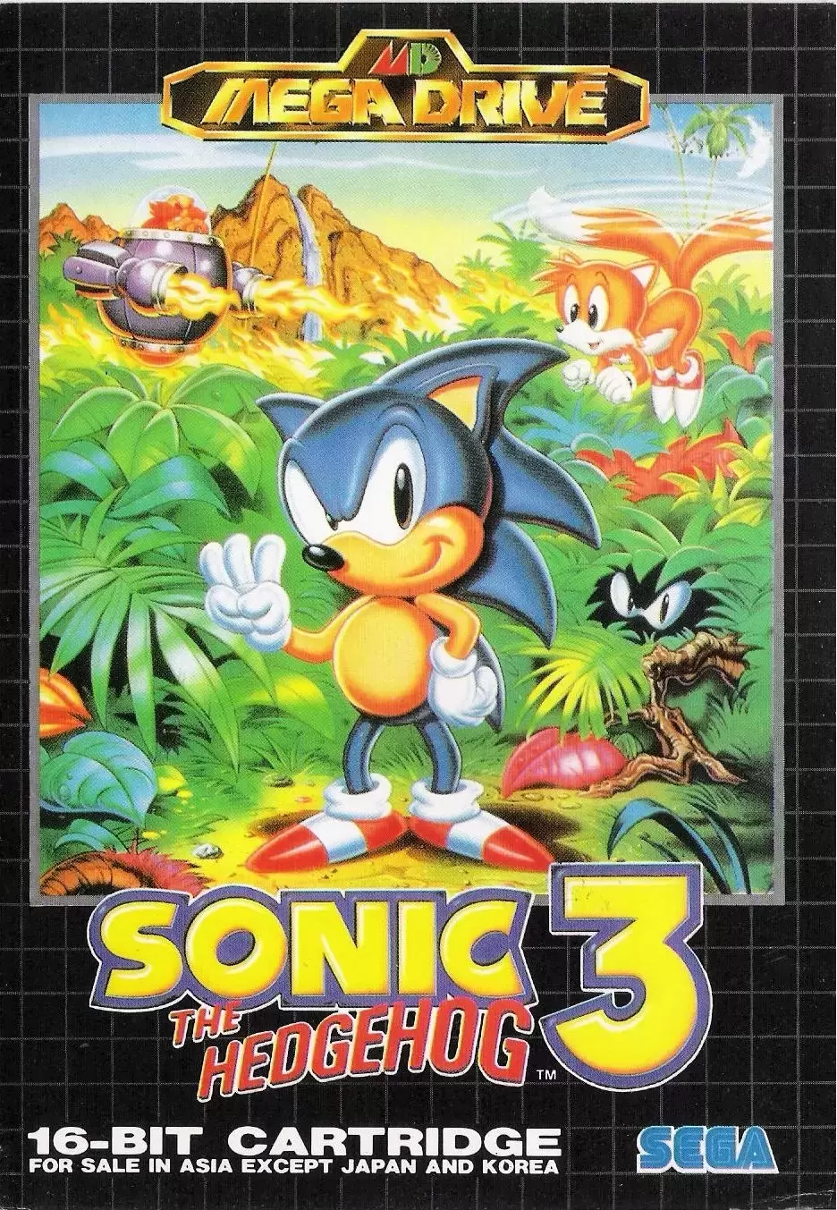 ASIA - Jeux Mega Drive Asiatiques - Sonic the Hedgehog 3