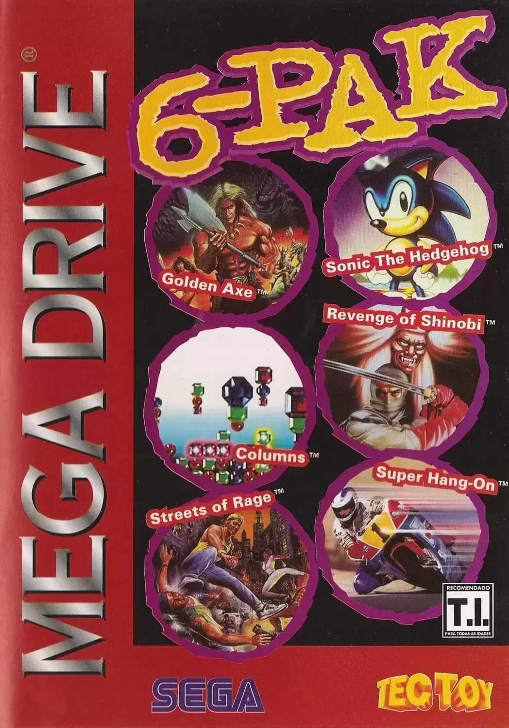 BRA - Brazilian Mega Drive Games - 6-Pak