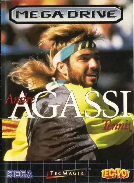 BRA - Jeux Mega Drive Brésiliens - Andre Agassi Tennis