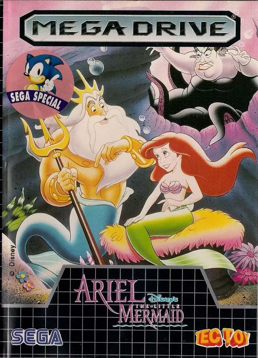 BRA - Brazilian Mega Drive Games - Ariel the Little Mermaid