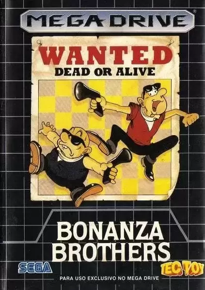 BRA - Jeux Mega Drive Brésiliens - Bonanza Bros.