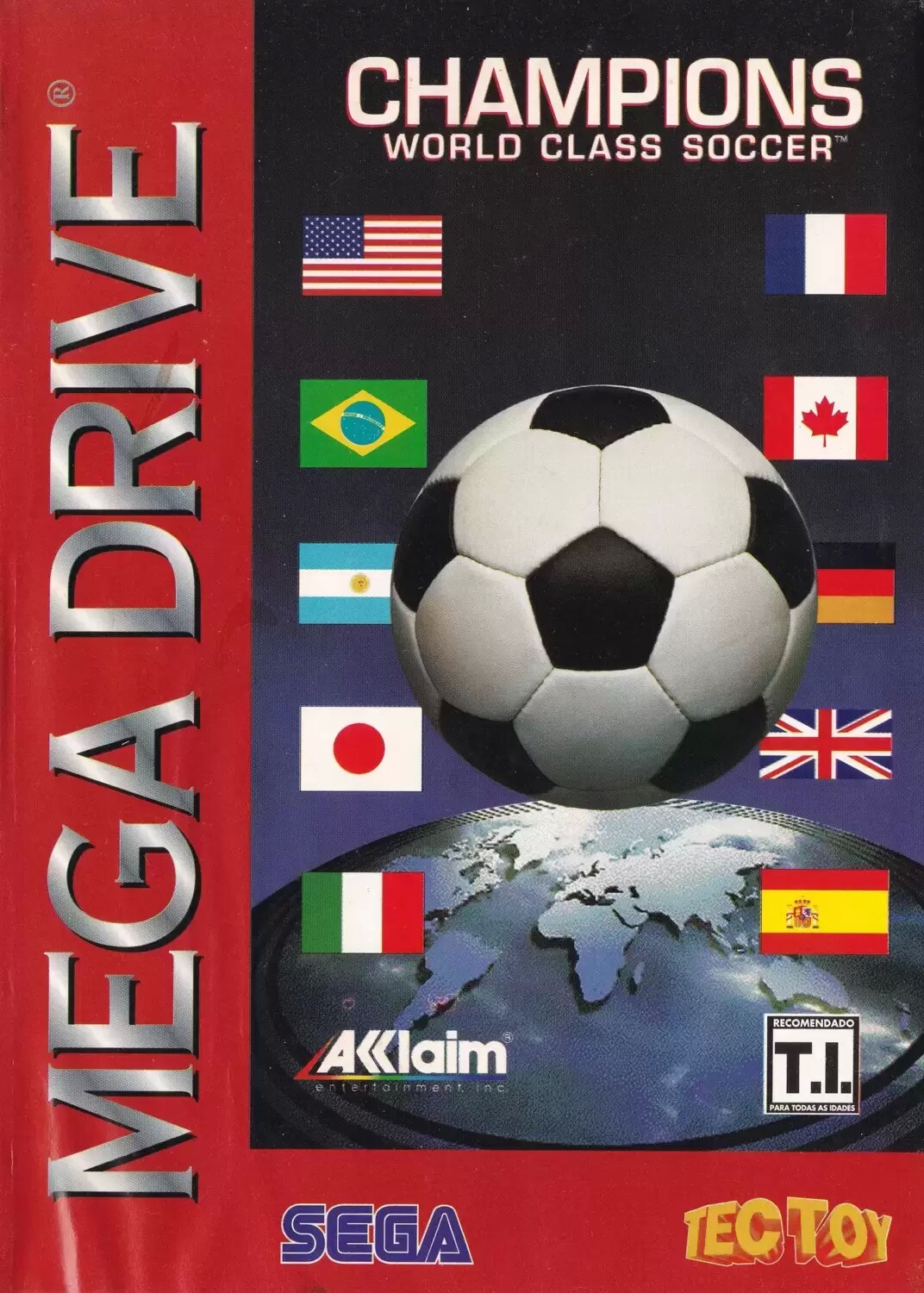 BRA - Jeux Mega Drive Brésiliens - Champions World Class Soccer