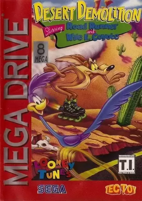 BRA - Jeux Mega Drive Brésiliens - Desert Demolition Starring Road Runner and Wile E. Coyote