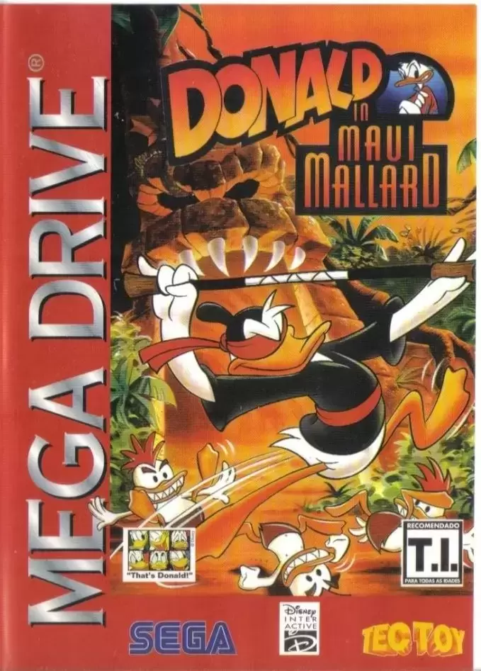 BRA - Jeux Mega Drive Brésiliens - Donald in Maui Mallard
