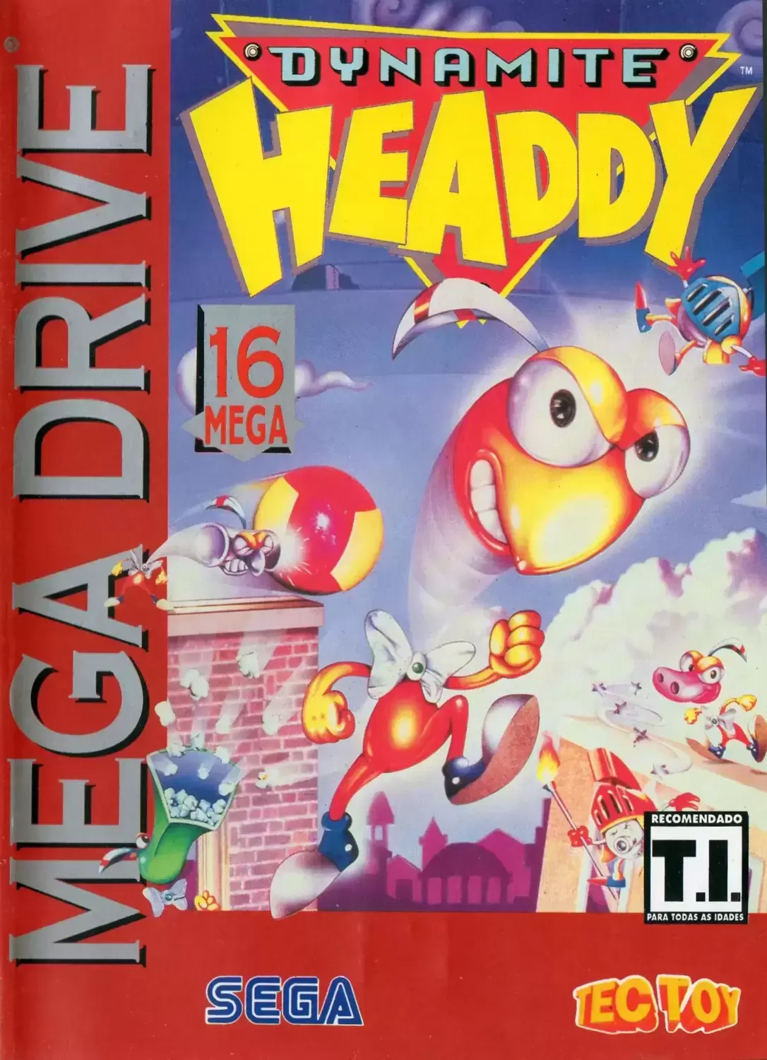 BRA - Jeux Mega Drive Brésiliens - Dynamite Headdy