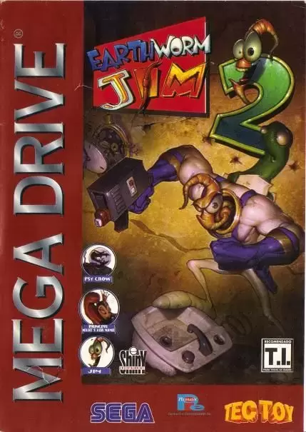 BRA - Jeux Mega Drive Brésiliens - Earthworm Jim 2
