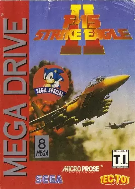 BRA - Brazilian Mega Drive Games - F-15 Strike Eagle II