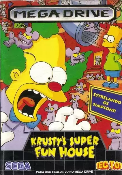 BRA - Jeux Mega Drive Brésiliens - Krusty\'s Super Fun House