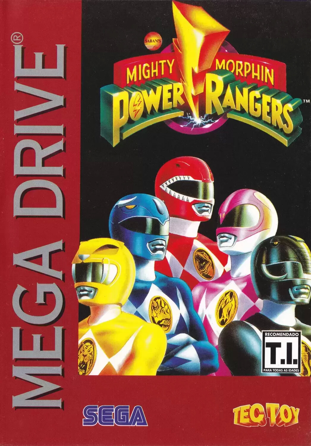 BRA - Jeux Mega Drive Brésiliens - Mighty Morphin Power Rangers