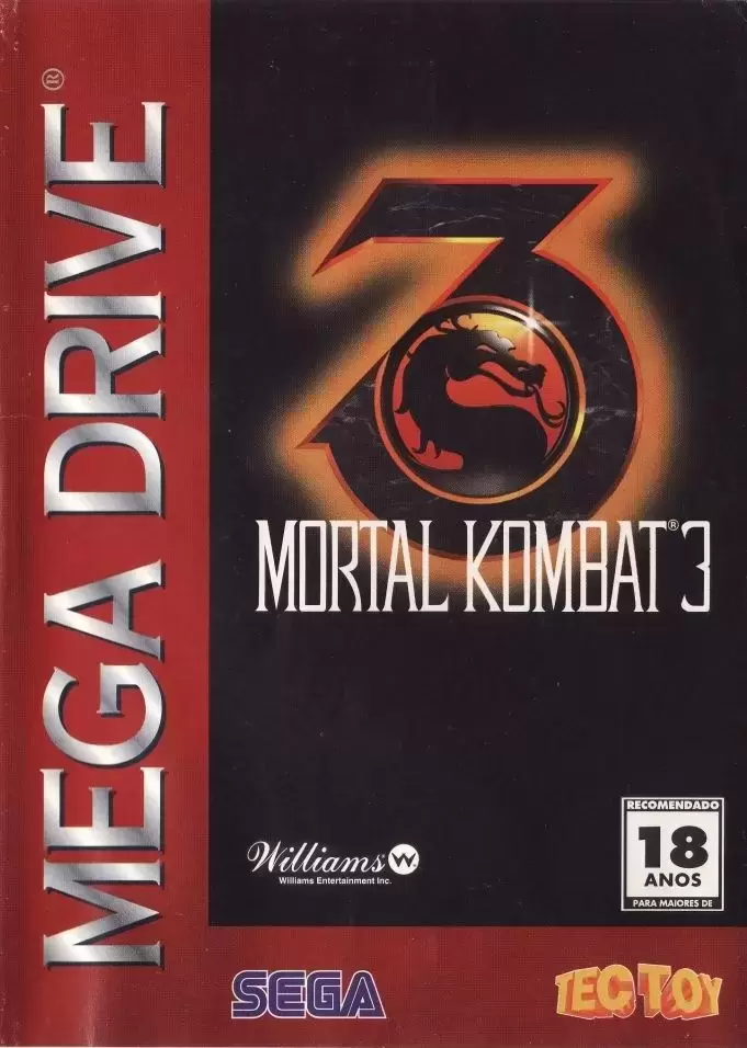 BRA - Jeux Mega Drive Brésiliens - Mortal Kombat 3