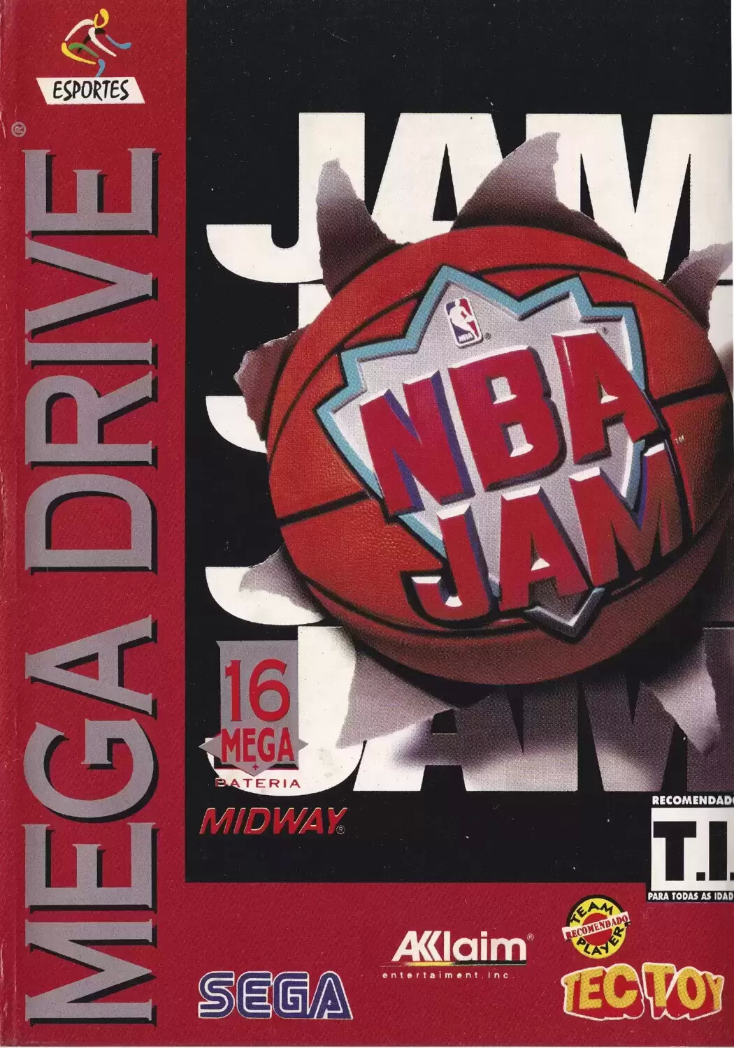 BRA - Jeux Mega Drive Brésiliens - NBA Jam