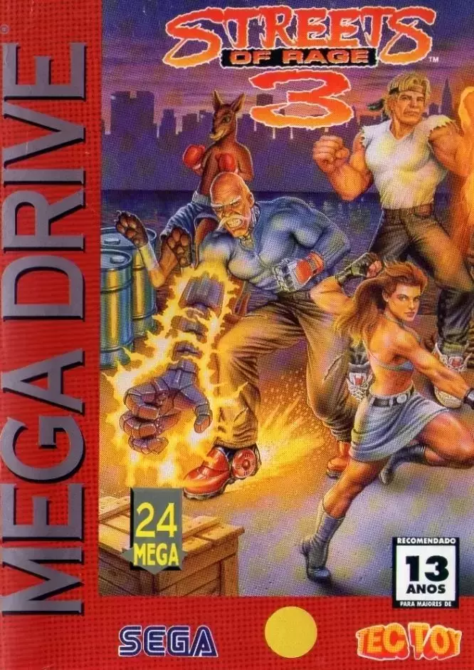 BRA - Brazilian Mega Drive Games - Streets of Rage 3