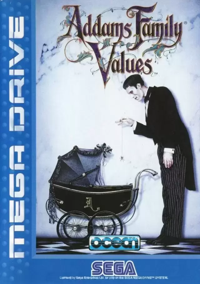 EUR - European Mega Drive Games - Addams Family Values