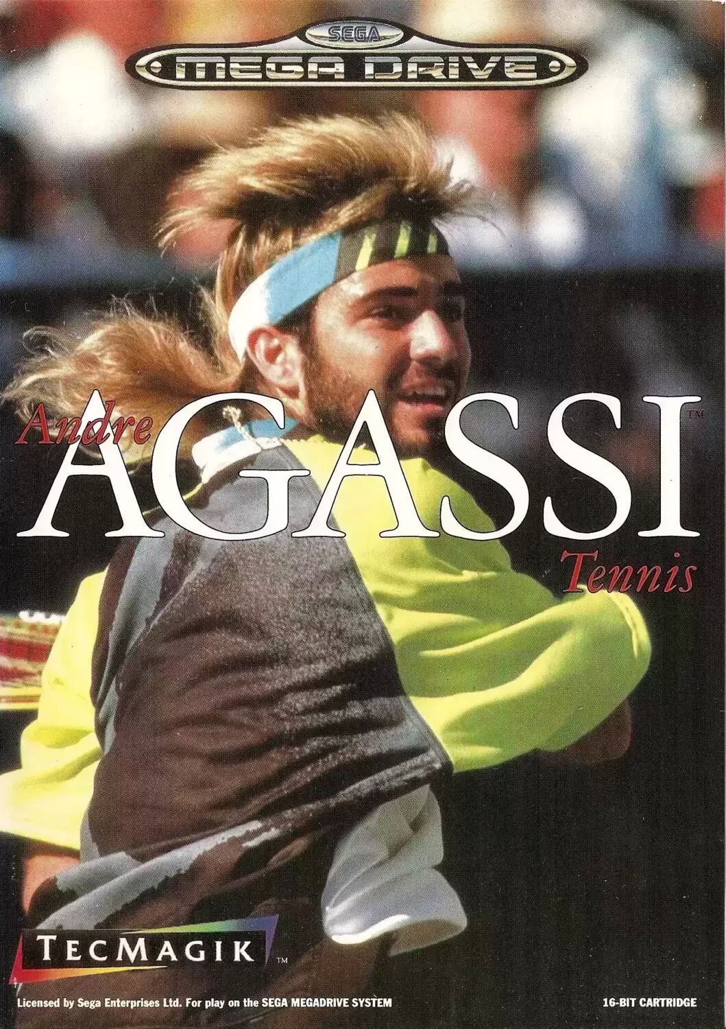 EUR - European Mega Drive Games - Andre Agassi Tennis