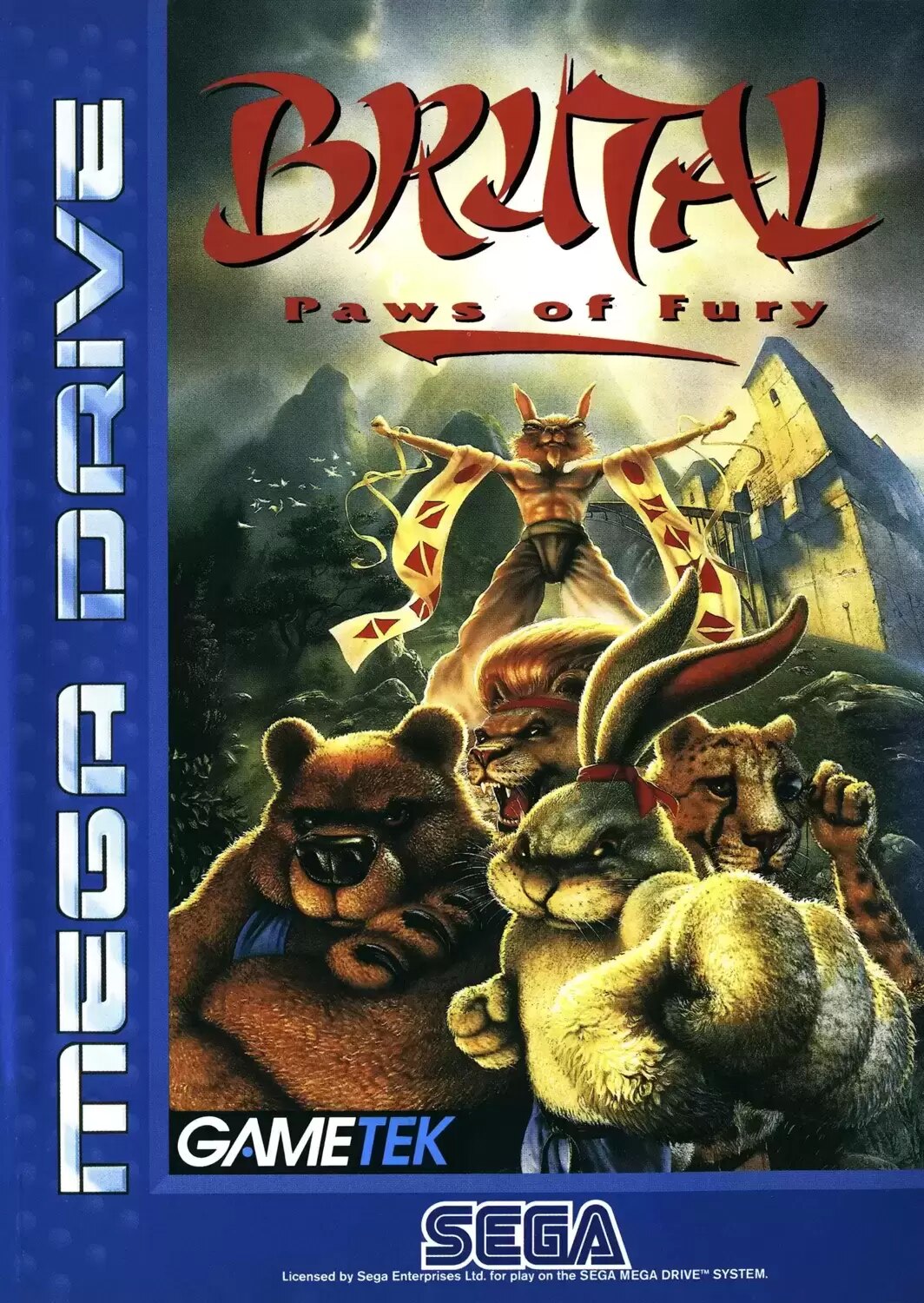 EUR - Jeux Mega Drive Européens - Brutal : Paws of Fury