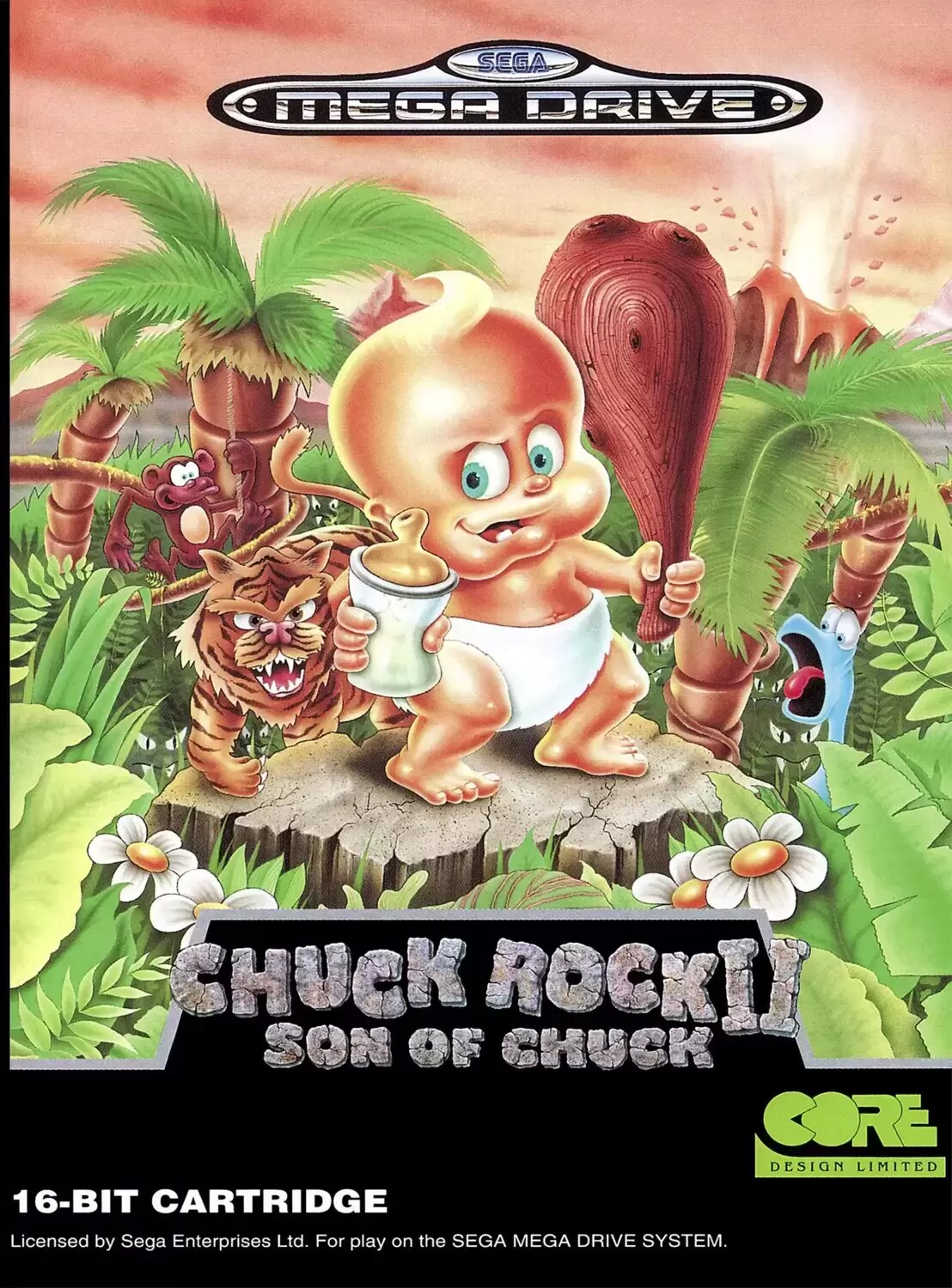 EUR - European Mega Drive Games - Chuck Rock II: Son of Chuck