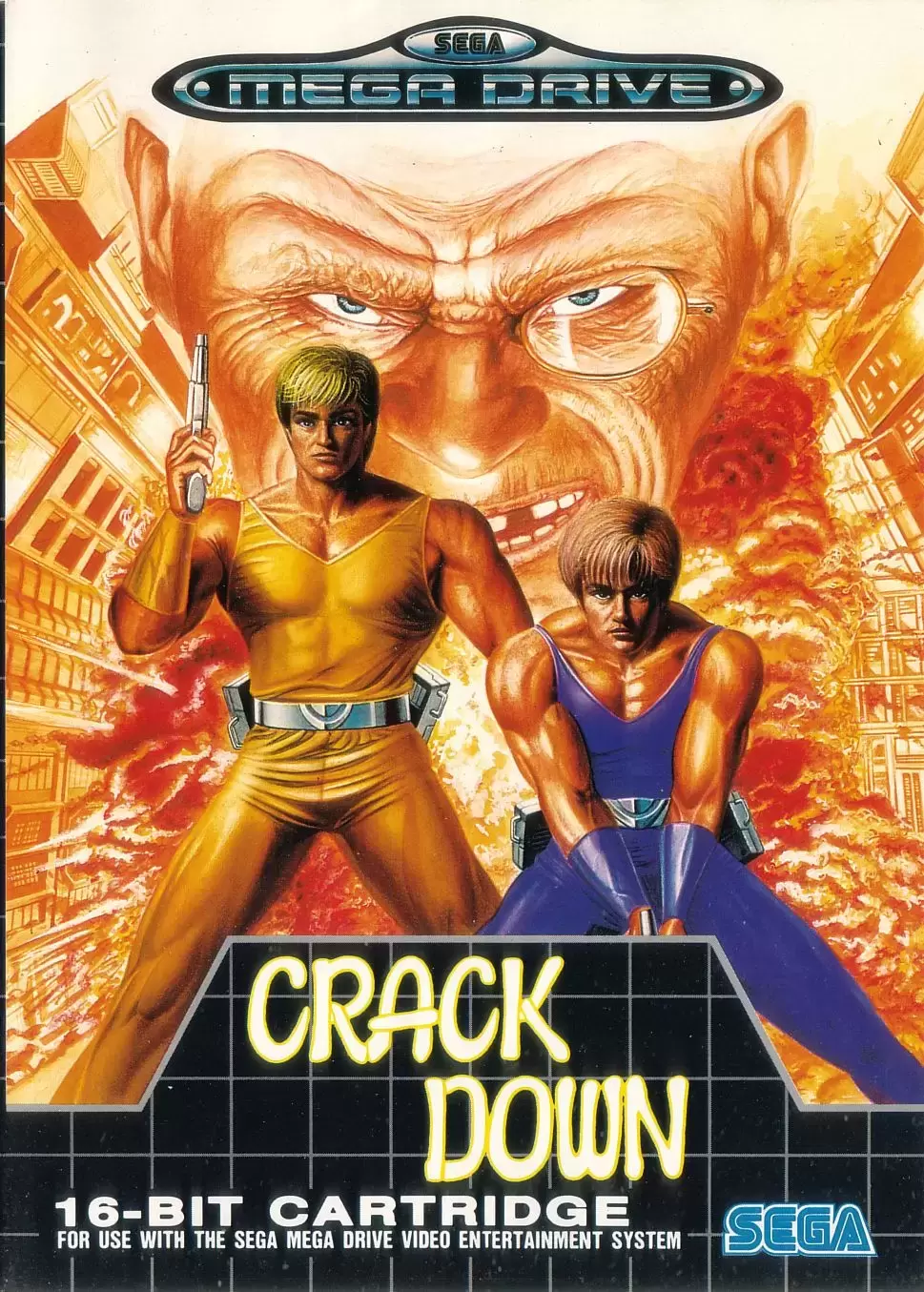 EUR - European Mega Drive Games - Crack Down