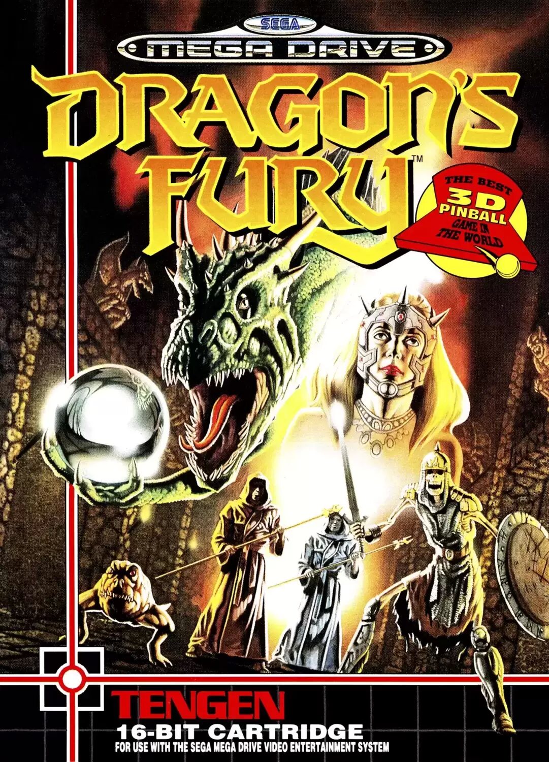 EUR - European Mega Drive Games - Dragon\'s fury