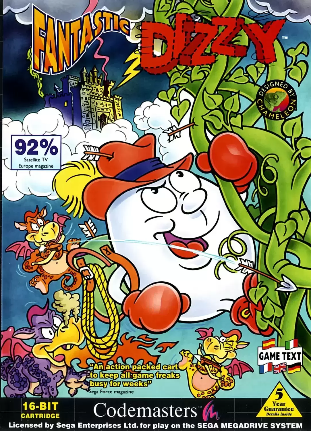 EUR - Jeux Mega Drive Européens - Fantastic Dizzy