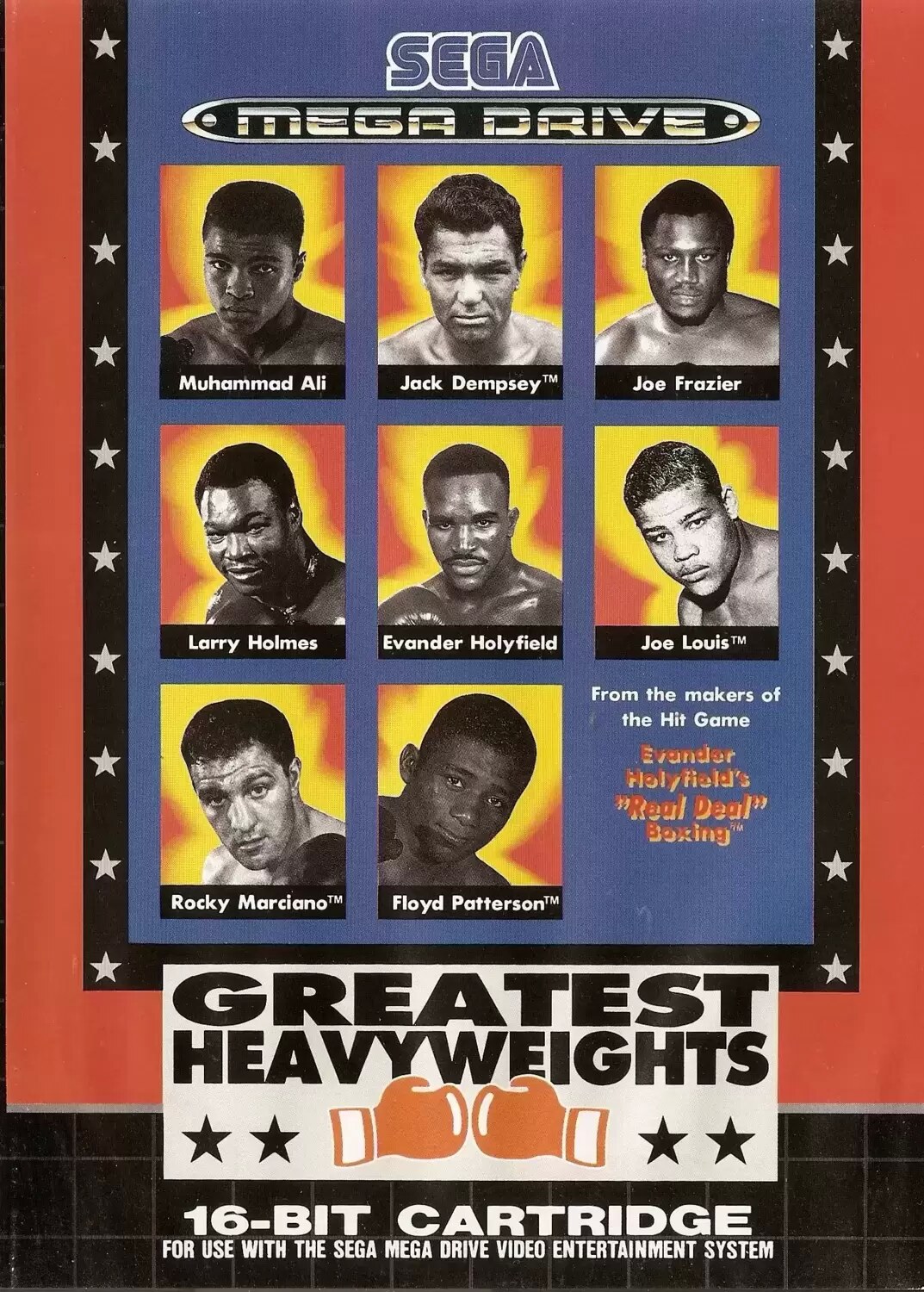 EUR - European Mega Drive Games - GREATEST HEAVUWEIGHTS MEGADRIVE PAL FR